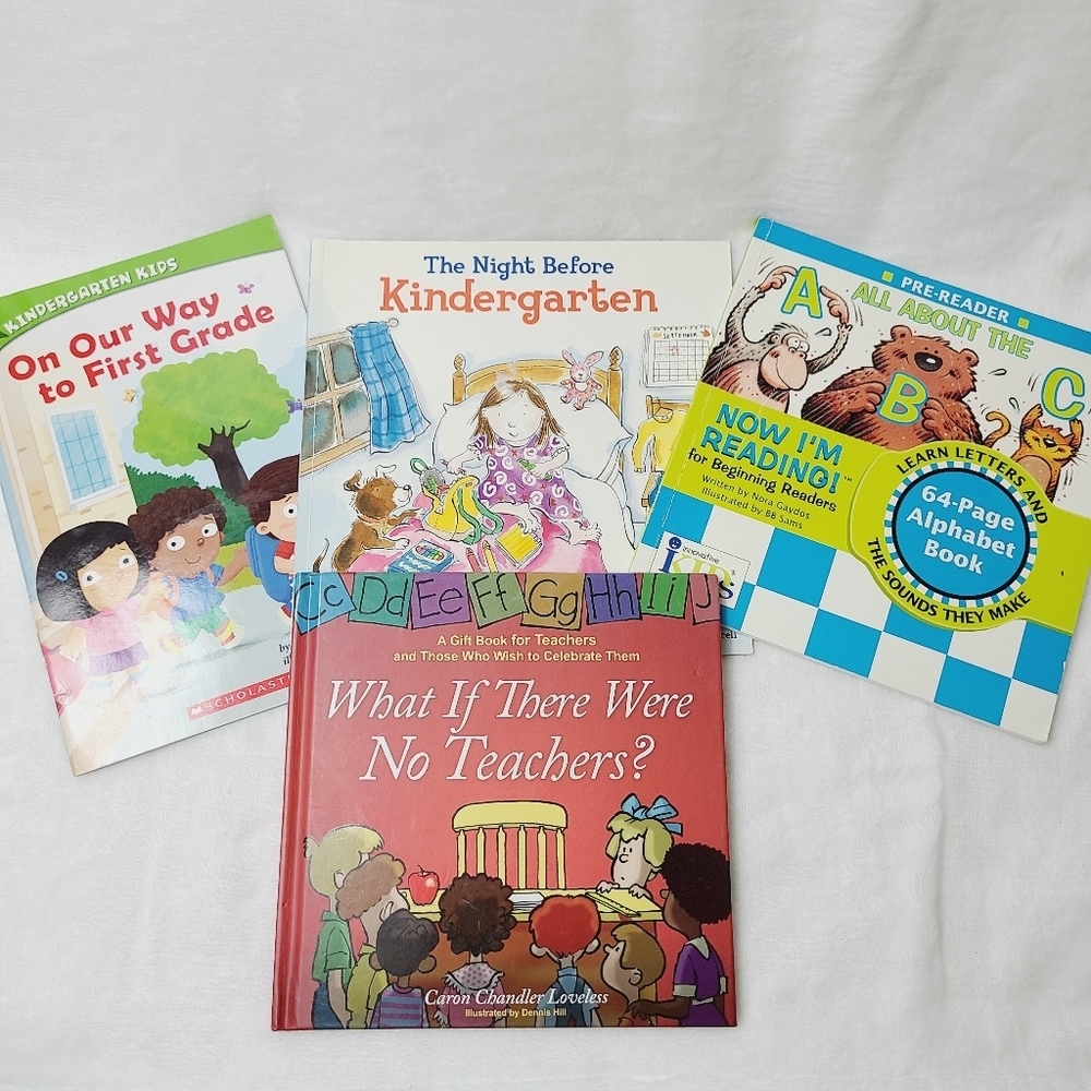 4 Books : all about the a b c ; what if there were no teachers?